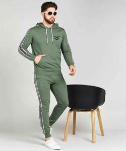 Chándales personalizados de alta calidad para hombre con tiras laterales, conjunto de entrenamiento para hombre, venta al por mayor, chándal personalizado con capucha - Product Image 4