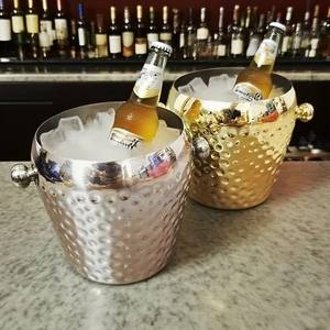 Cubos de Hielo de Acero Inoxidable de Primera Calidad con Asas Laterales, Diseño Aislado para Fiestas y Entretenimiento en Bares con Estilo - Product Image 3