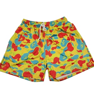 Meilleure qualité 100% Polyester Logo personnalisé hommes imprimé poche respirant maille Shorts pour sport basket-ball court - Product Image 1