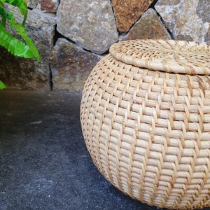 กล่องหวายทรงกลม ของตกแต่ง กล่องเก็บของทำมือ เป็นมิตรกับสิ่งแวดล้อม ของตกแต่งบ้านจากธรรมชาติ ขายส่งจากเวียดนาม - Product Image 5
