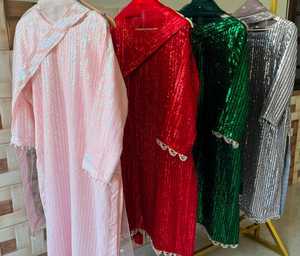 Haute qualité femmes indien pakistanais Salwar Kameez semi-pur en mousseline de soie avant entièrement broderie Dupptaa travail doux Net Mali pantalon - Product Image 4