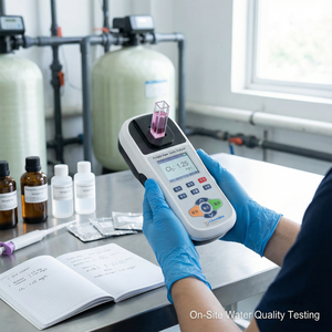 Alat Analisa Klorin Bebas/Klorin Total Portabel Tipe Pena OEM untuk Pemantauan Disinfeksi Air Limbah Medis Rumah Sakit - Product Image 6