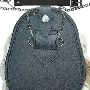 New Men's Full Dress Sporran with Rabbit Fur 3 Tassel <b>Kilt</b> Scottish Sporran <b>Bag</b> Leather Material Wholesale Price - Product Image 6