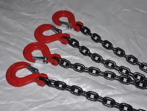 ट्रक क्रेन और कन्वेयर रखरखाव के लिए जाली हुक के साथ g80 लिफ्टिंग चेन असेंबली - Product Image 4