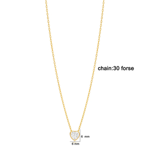 Colgante de Piedra de circón con forma de corazón para mujer, joyería de plata de ley 925 hecha a mano turca - Product Image 2