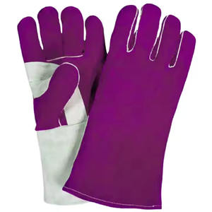Guantes de soldadura de cuero de alta calidad hechos en Pakistán, guantes de soldadura resistentes al calor al por mayor, guantes de protección manual - Product Image 1