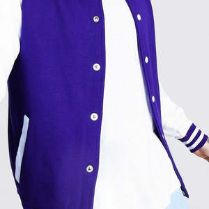 Chaqueta Universitaria de Béisbol Bordada Personalizada 2026 |   Chaqueta de Lona con Mangas de Cuero y Cuello Alto para Hombre, Gran Venta de Invierno - Product Image 3