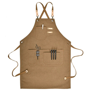 Custom Logo Cotton Polyester Waterproof Chef Cooking <b>Aprons</b> for Cafe Restaurants Kitchen <b>Apron</b> - Product Image 5