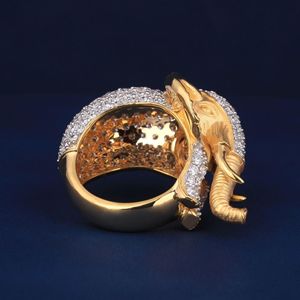 Round Cut Diamond Hip hop <b>Ring</b> <b>for</b> <b>Men</b> Hip hop Jewelry Unique Style Heavy Design - Product Image 4