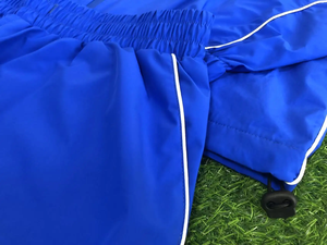 Conjunto de chándal y pantalones de poliéster reflectante cortavientos de nailon de retazos personalizado para hombre - Product Image 3