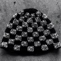 Gorro de Invierno de Alta Calidad para Hombre, Gorro de Punto con Pedrería, con Logotipo Personalizado, Precio al por Mayor, Estilo Personalizado OEM, Moda 2026
