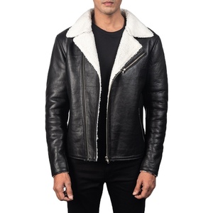 Chaqueta de cuero con estilo para hombre, Color personalizado, 100% - Product Image 1