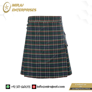 Kilt de algodón hasta la rodilla de Escocia tradicional para hombre, logotipo personalizado, Kilt de tartán gris de alta calidad a la venta, Kilt de tartán gris Unisex - Product Image 2