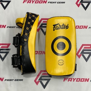 Fairtex New Yellow Black Customized Training Kick Boxing Kick <b>Shields</b> Professional Boxing Training Gear Your Own Logo Curved Pad - Product Image 2