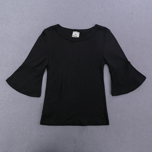 빈티지 패션 코튼 스판덱스 여아 의류 투피스 풀오버 프린트 유아 여아 의상 2026 여름 아동복 세트 - Product Image 6