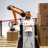 Station de palettisation AUBO Cobot, robot collaboratif de 25 kg de charge utile pour l'empilage automatique de cartons