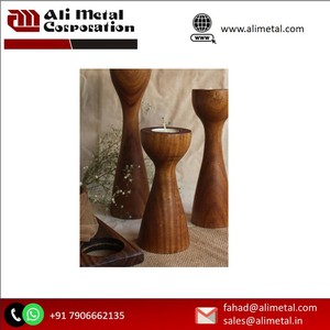 Bougeoirs en bois conçus sur mesure pour la maison Restaurant Hôtel pour la décoration de Noël Disponible avec emballage personnalisé - Product Image 4