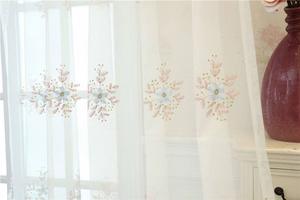 איכות גבוהה, בד קולי להתאמה אישית וילון טהור הסיטונאי ורקמה - Product Image 2