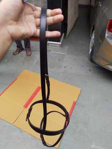 หนังบริดเดิ้ลสไตล์อังกฤษแบบแบนหนังผักย้อมสีทองเหลืองแข็งแรงทนทานอุปกรณ์ม้าติดทนนาน - Product Image 5