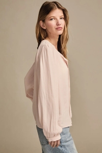 Chemisier vintage bohème en viscose non tissée avec broderie plissée unie/florale, service ODM pour femmes, été/hiver - Product Image 2
