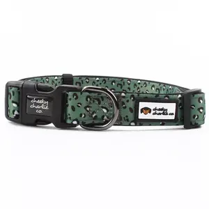 Best Quality Custom Design Nylon Polyester Eco-Friendly Waterproof Neoprene <b>Soft</b> Padding Adjustable Print Pattern <b>Dog</b> <b>Collar</b> - Product Image 2