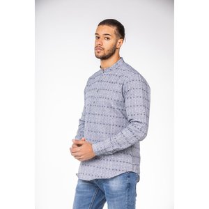 Camicia da uomo quadrata grigia per Polo - Product Image 3