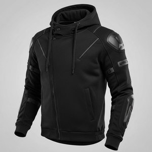 Comfortable Solid Hooded Winter Motorbike Hoodies 2026 Eco-Friendly Breathable Polyester/Cotton Fleece Moto Biker Style - Product Image 1
