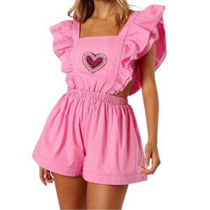 T-shirt pour femme à paillettes spéciales pour la Saint-Valentin T-shirt doux et confortable en coton coupe ample pour femme à col rond - Product Image 4