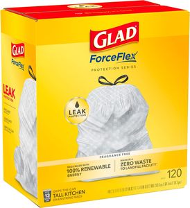 ถุงขยะเชือกหูรูดทรงสูง Glad ForceFlex 13 Gal ไร้กลิ่น 120 กะรัต - Product Image 4