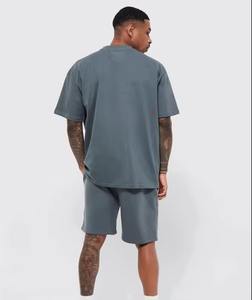 Men's Customizable Summer 2-Piece Shirt <b>Shorts</b> Set Breathable Casual Design Embroidered Technique for Spring Wholesale OEM - Product Image 2