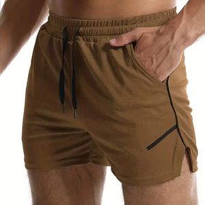 Pantalones cortos de gimnasio de secado rápido para hombre 100% algodón patrón sólido logotipo personalizado para correr Atlético deporte Fitness y trotar en la playa - Product Image 6