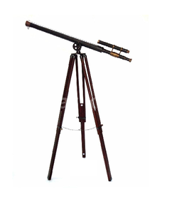 Telescopio de suelo antiguo de latón de último diseño personalizado hecho a mano al por mayor con soporte - Product Image 1