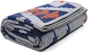 Compre mantas de lana naranja de primera calidad hechas de lana merino pura súper cómodas y cálidas de harshit International - Product Image 3