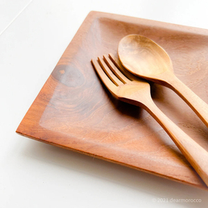 Antique Wooden Cutlery <b>Set</b> Perfect For Weddings Restaurants And Gift Supplies Elegant <b>Flatware</b> <b>Set</b> Of Two Different Shapes - Product Image 4
