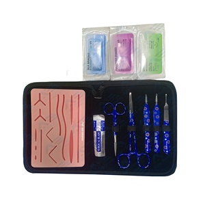Medical Students <b>Practice</b> Kit for Suture Training Medic Instrument Stainless Steel Suture <b>Pads</b> and Training Instruments - Product Image 1