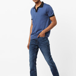 OEM/ODM servicio bajo precio hombres para camiseta sólido estilo de calle secado rápido poliéster/algodón soporte cuello botón frontal mejor - Product Image 4