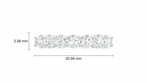 แหวนทอง 14K ประดับเพชรธรรมชาติ 7 เม็ดสำหรับผู้หญิง |   0.24 กะรัต บริลเลียนท์คัท - Product Image 2