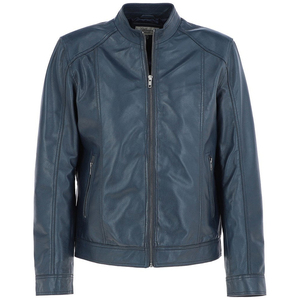 Leather Jackets for Men Winter Stand Collar Factory Direct Supplier High Quality Zipper Front Pockets - Product Image 2