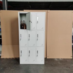 <span class=keywords><strong>Armario</strong></span> Metálico Personalizado de 9 Puertas <span class=keywords><strong>para</strong></span> Ropa, Almacenamiento, Guardarropa de Hierro, <span class=keywords><strong>Armario</strong></span> <span class=keywords><strong>para</strong></span> Gimnasio/Escuela/Personal - Product Image 4