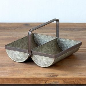 Matériau galvanisé Pure Rustic Door Hanging Planter Meilleure vente Farmhouse Design Half Shaped Planter - Product Image 2
