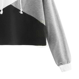 Ropa de mujer Cómodo Crop Top Sudaderas con capucha Venta caliente Calidad Premium Crop Top Sudaderas con capucha para la venta - Product Image 3
