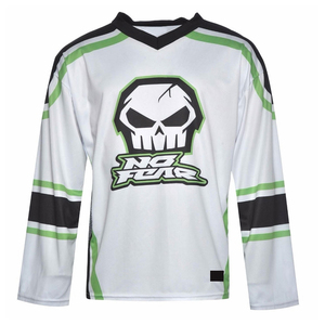 Maillot de hockey sur glace personnalisé de haute qualité, impression par sublimation, tissu respirant, vêtements d'équipe pour les clubs, vente en gros - Product Image 6