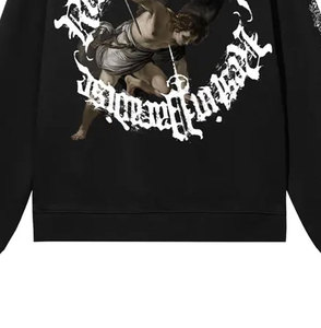 Sudadera básica lisa de gran tamaño para hombre, jersey de tela de algodón pesado, sudadera con estilo inspirado en ropa de calle moderna - Product Image 6