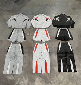 Veste coupe-vent de haute qualité avec bande réfléchissante, poches fonctionnelles à fermeture éclair, vêtements de sport, survêtement pour hommes - Product Image 1