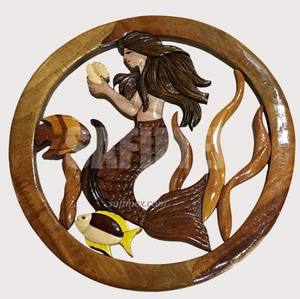 Customizable Size Vietnam-Made Intarsia Wood Craft <b>Plaques</b> for Wall Hanging for Home Decoration & Logo Display Souvenir 2025 - Product Image 6