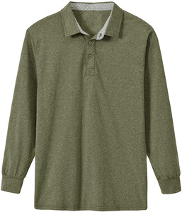 T-shirt polo unisexe 100% coton pour homme 220gsm haute qualité en tricot col court anti-rétrécissement anti-rides solide dur complet - Product Image 1