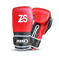 Guantes de Boxeo de Cuero para Hombre Zebra Sports, para Entrenamiento de MMA y Kickboxing, Antideslizantes, Transpirables, con Cierre y Logotipo Personalizado