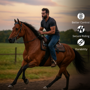 Caballo de cuero occidental silla de montar de alta calidad floral tallado a mano - Product Image 3