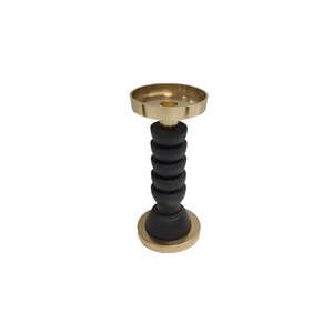 Wholesaler Decorative Metal Candle Pillar Holder Black Finished For Home Wedding Christmas Tabletop <b>Lighting</b> Decor Handmade Bulk - Product Image 4