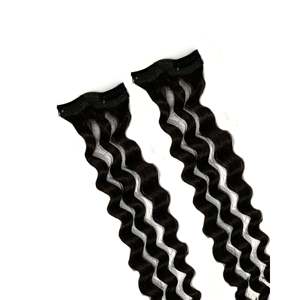 Extensions de cheveux bouclées à appliquer sur les côtés (paire) - Product Image 2